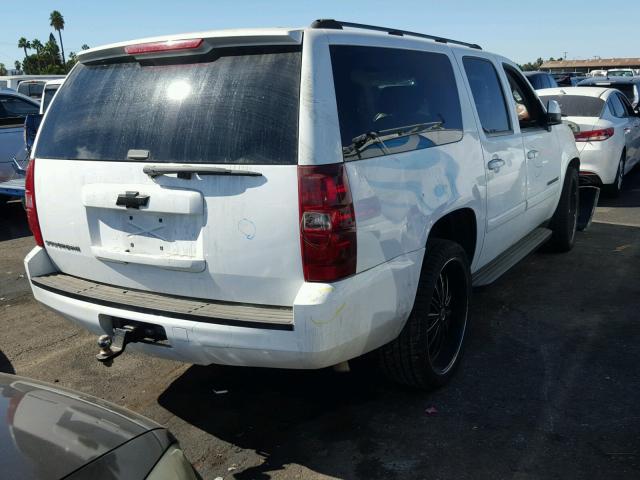 3GNFC16J57G171685 - 2007 CHEVROLET SUBURBAN C WHITE photo 4