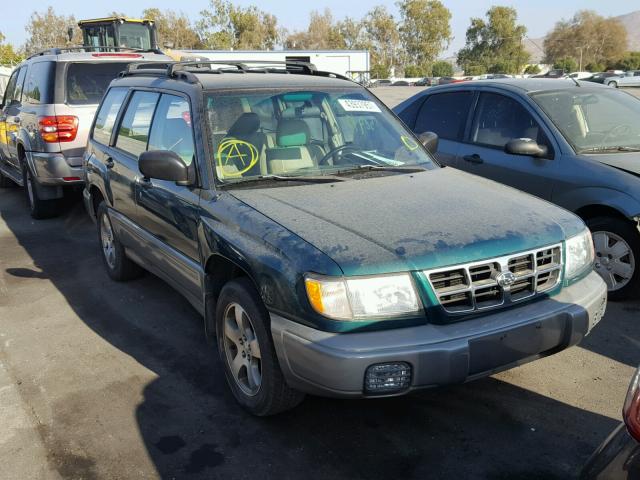 JF1SF6555WH774274 - 1998 SUBARU FORESTER S GREEN photo 1