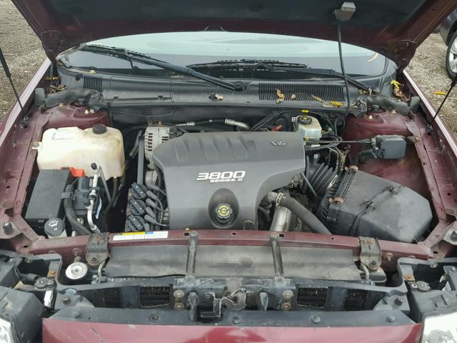 1G4HP54K614275966 - 2001 BUICK LESABRE RED photo 7