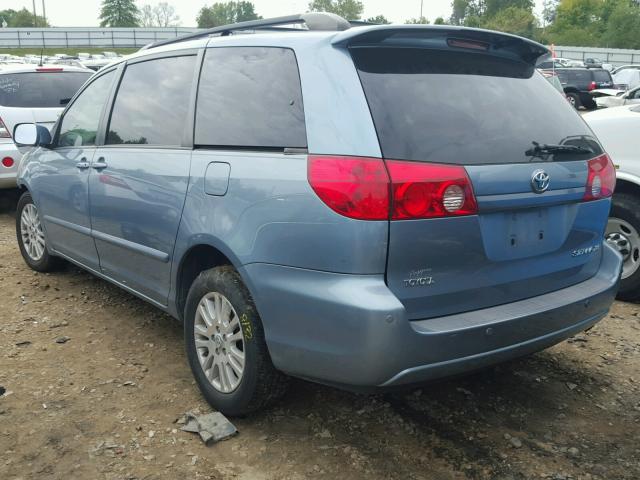 5TDZK22C78S107821 - 2008 TOYOTA SIENNA BLUE photo 3