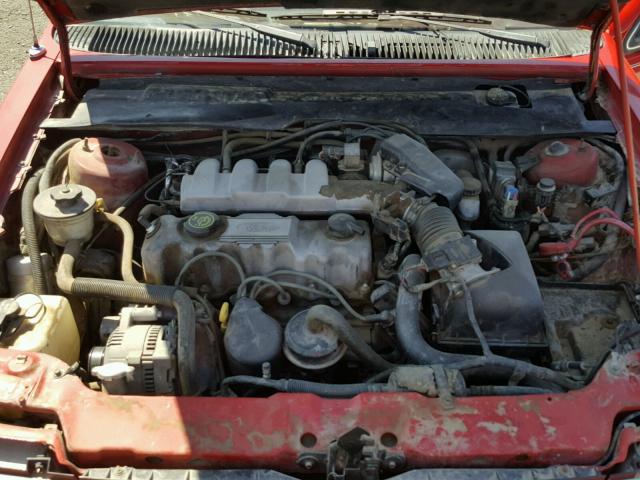 2MEPM37X3NB617680 - 1992 MERCURY TOPAZ LS RED photo 7