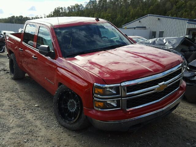 3GCUKREC7EG140309 - 2014 CHEVROLET SILVERADO RED photo 1