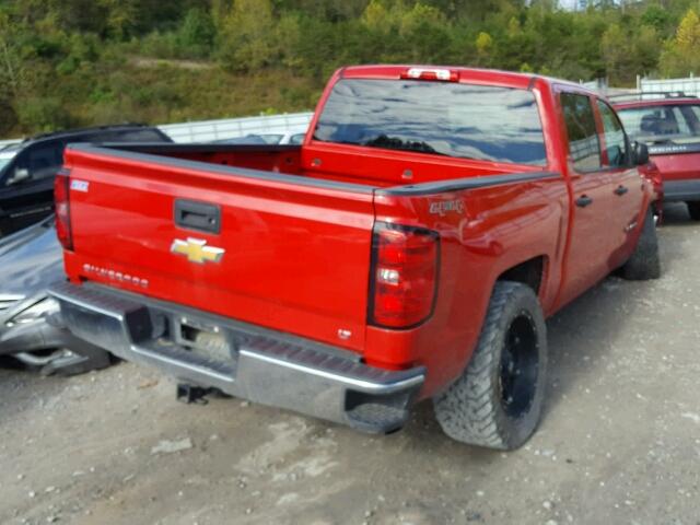 3GCUKREC7EG140309 - 2014 CHEVROLET SILVERADO RED photo 4