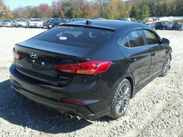 KMHD04LB5HU362962 - 2017 HYUNDAI ELANTRA SP BLACK photo 4