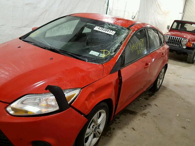 1FADP3K26DL120750 - 2013 FORD FOCUS SE RED photo 9