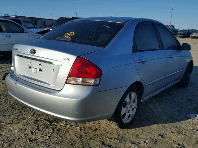 KNAFE121385546021 - 2008 KIA SPECTRA BLUE photo 4