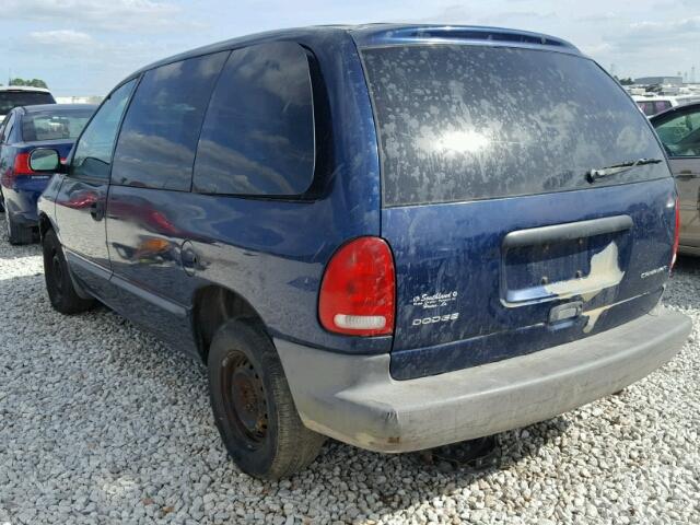 2B4FP25B6YR507866 - 2000 DODGE CARAVAN BLUE photo 3