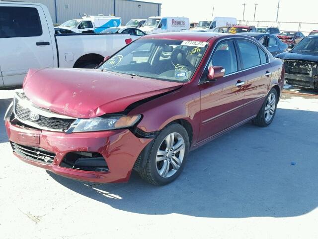 KNAGE224395335987 - 2009 KIA OPTIMA RED photo 2