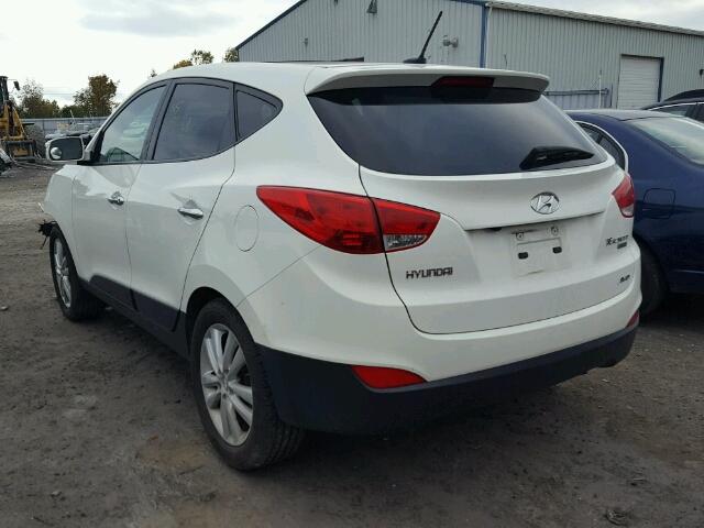 KM8JUCAC6AU105179 - 2010 HYUNDAI TUCSON GLS WHITE photo 3