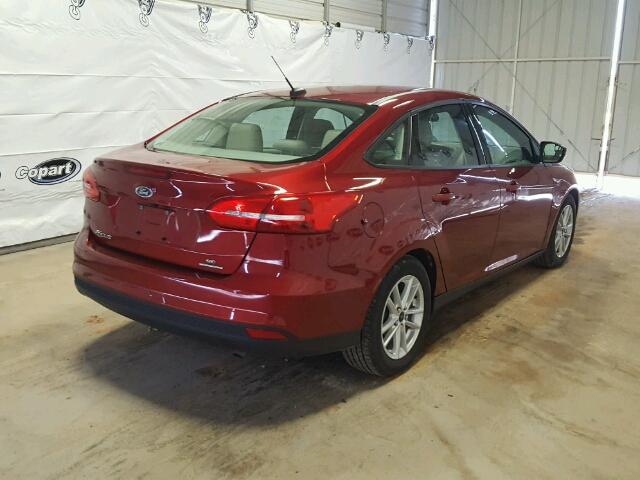 1FADP3F21GL204022 - 2016 FORD FOCUS RED photo 4