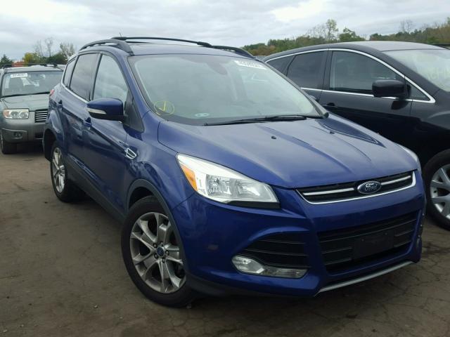 1FMCU0HX9DUB90622 - 2013 FORD ESCAPE SEL BLUE photo 1