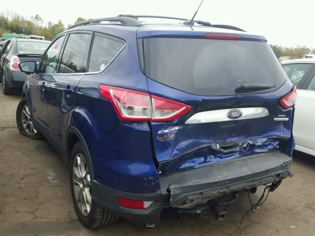 1FMCU0HX9DUB90622 - 2013 FORD ESCAPE SEL BLUE photo 3