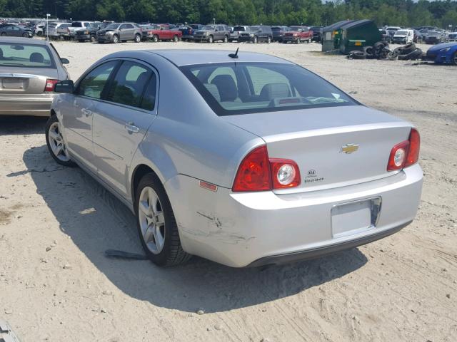 1G1ZB5EB5AF196212 - 2010 CHEVROLET MALIBU LS ვერცხლისფერი ფოტო 3