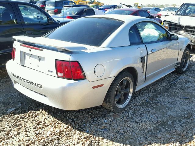 1FAFP40664F173354 - 2004 FORD MUSTANG SILVER photo 4