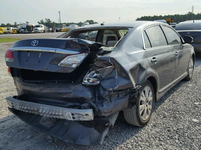 4T1BK3DB7BU379876 - 2011 TOYOTA AVALON BAS GRAY photo 4
