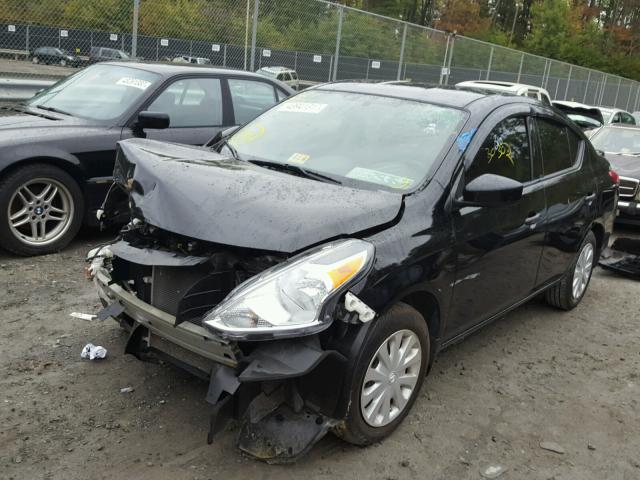 3N1CN7AP9GL831211 - 2016 NISSAN VERSA S BLACK photo 2