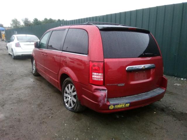 2A8HR54P28R626558 - 2008 CHRYSLER TOWN & COU RED photo 3