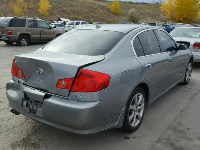 JNKCV51F06M602279 - 2006 INFINITI G35 GRAY photo 4