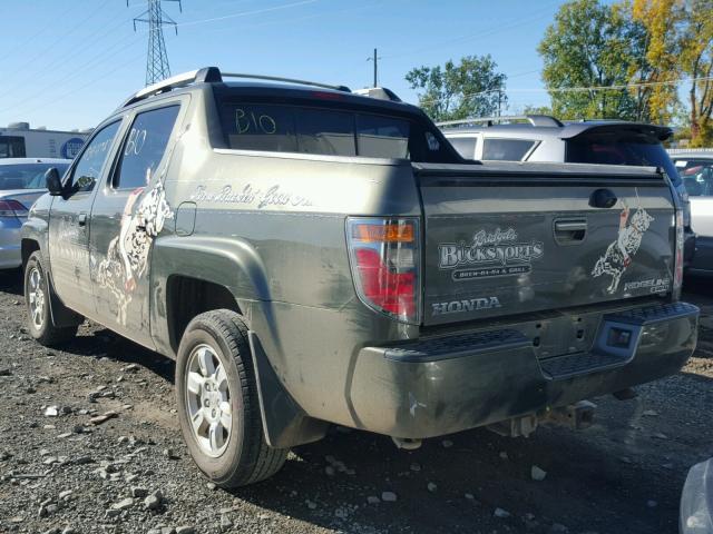 2HJYK16576H533999 - 2006 HONDA RIDGELINE GREEN photo 3