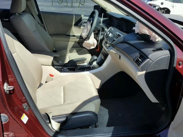 1HGCR2F30EA026326 - 2014 HONDA ACCORD BURGUNDY photo 5