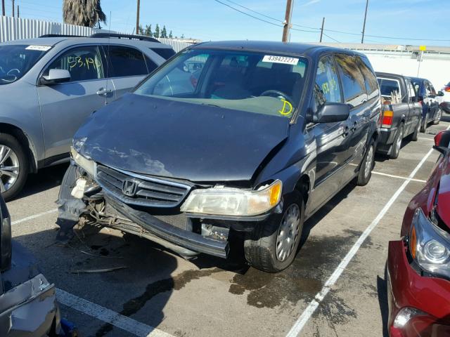 5FNRL18584B100200 - 2004 HONDA ODYSSEY LX GRAY photo 2