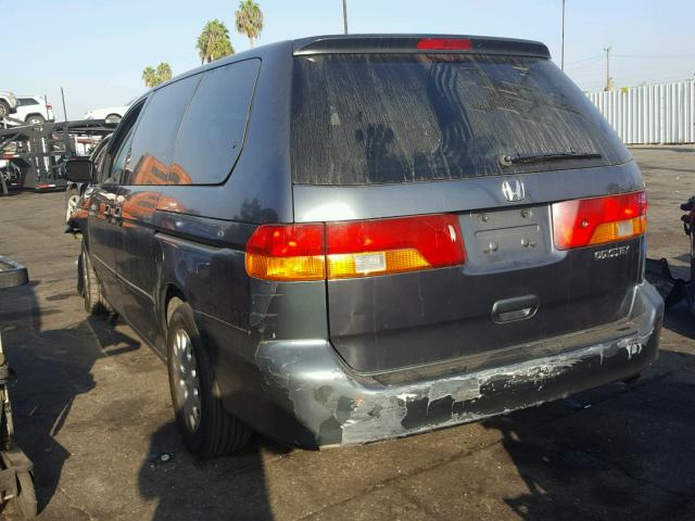 5FNRL18584B100200 - 2004 HONDA ODYSSEY LX GRAY photo 3