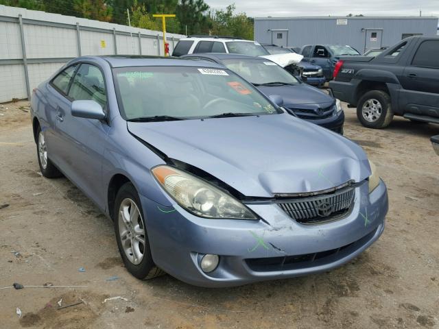 4T1CE38P14U882453 - 2004 TOYOTA CAMRY SOLA BLUE photo 1