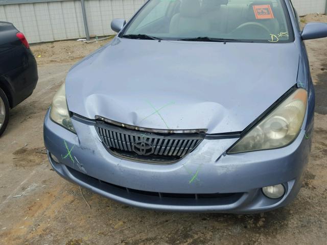 4T1CE38P14U882453 - 2004 TOYOTA CAMRY SOLA BLUE photo 9