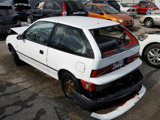 2C1MR2464P6771951 - 1993 GEO METRO WHITE photo 3