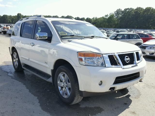 5N1AA08C69N605295 - 2009 NISSAN ARMADA SE WHITE photo 1