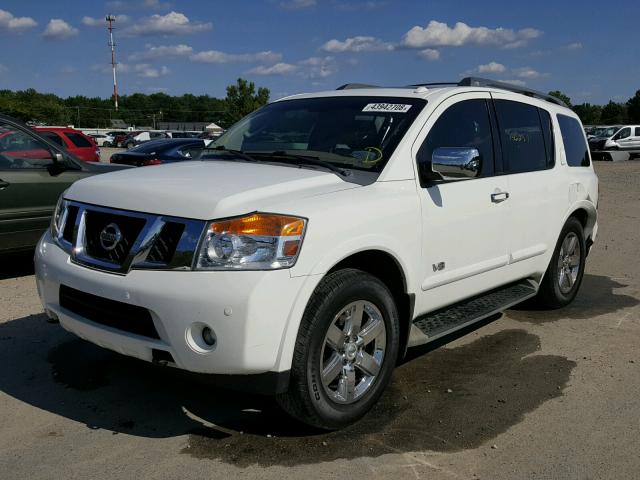 5N1AA08C69N605295 - 2009 NISSAN ARMADA SE WHITE photo 2