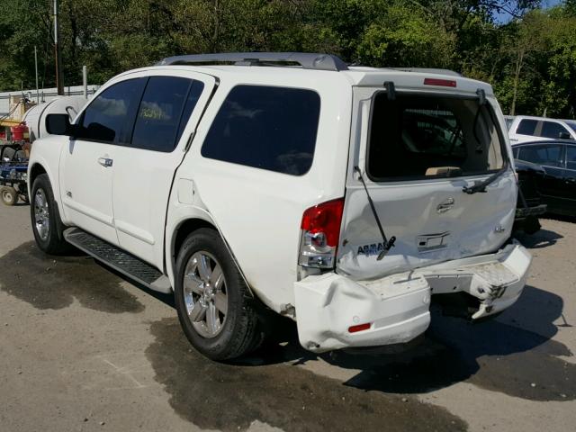 5N1AA08C69N605295 - 2009 NISSAN ARMADA SE WHITE photo 3