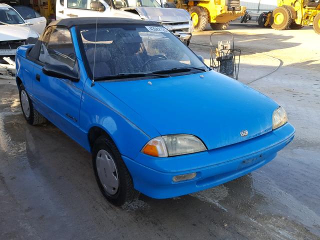 JG1MR3363MK603827 - 1991 GEO METRO LSI BLUE photo 1