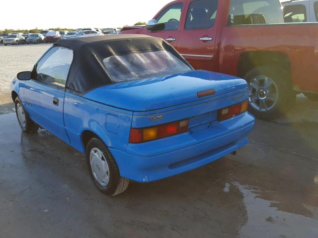 JG1MR3363MK603827 - 1991 GEO METRO LSI BLUE photo 3