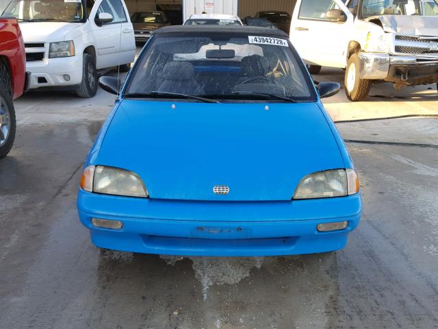 JG1MR3363MK603827 - 1991 GEO METRO LSI BLUE photo 9