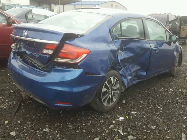 19XFB2F82FE090510 - 2015 HONDA CIVIC EX BLUE photo 4