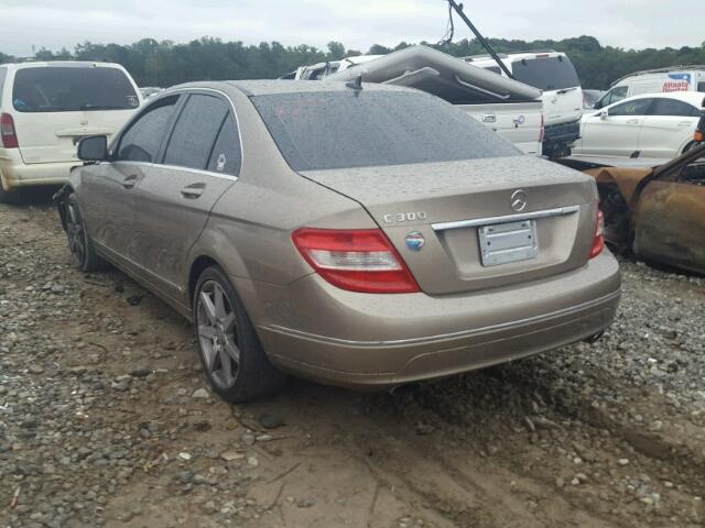 WDDGF54X48R012425 - 2008 MERCEDES-BENZ C 300 BROWN photo 3