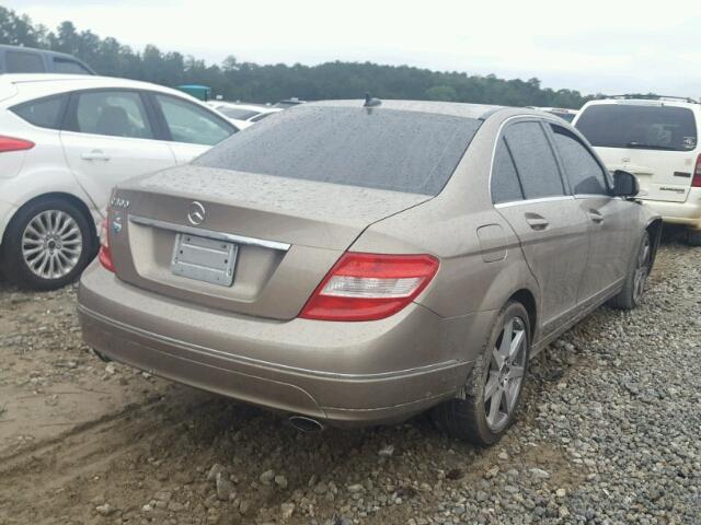 WDDGF54X48R012425 - 2008 MERCEDES-BENZ C 300 BROWN photo 4