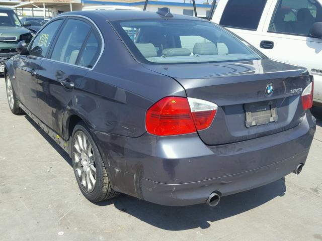 WBAVB73578VH25500 - 2008 BMW 335 I BLACK photo 3