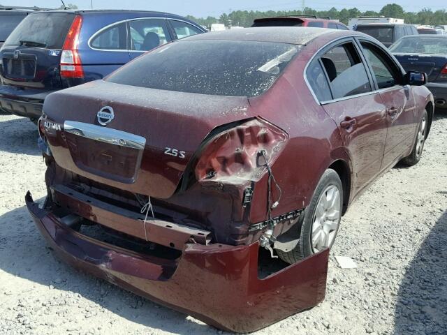 1N4AL2AP6CN516721 - 2012 NISSAN ALTIMA BAS MAROON photo 4