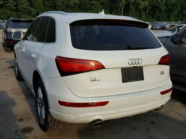 WA1CMAFP5EA081309 - 2014 AUDI Q5 TDI WHITE photo 3