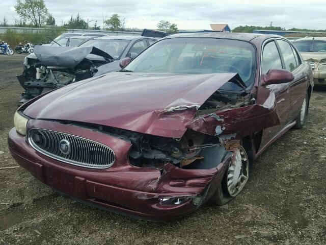 1G4HP54K924161543 - 2002 BUICK LESABRE CU BURGUNDY photo 2