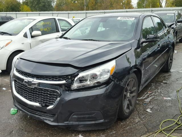 1G11C5SL2EF104986 - 2014 CHEVROLET MALIBU 1LT BLACK photo 2