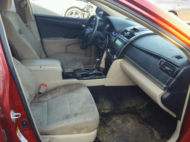 4T1BF1FK9DU666578 - 2013 TOYOTA CAMRY L 红色 照片 5