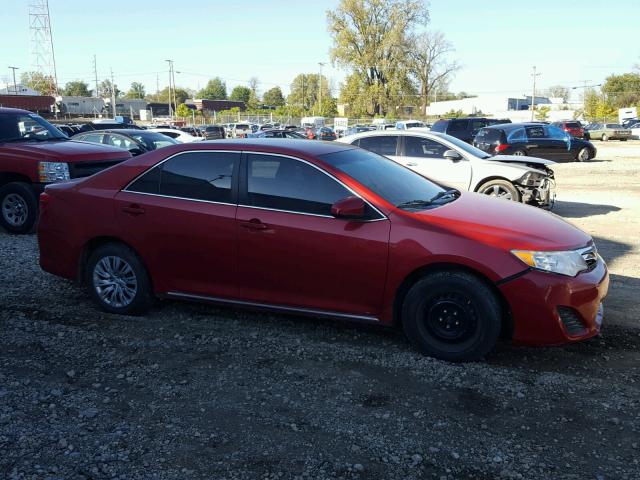 4T1BF1FK9DU666578 - 2013 TOYOTA CAMRY L RED photo 9