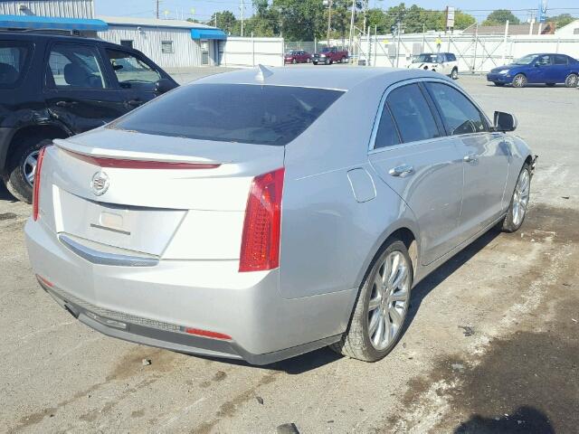 1G6AA5RAXD0120472 - 2013 CADILLAC ATS SILVER photo 4