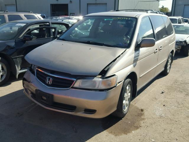 5FNRL18762B032218 - 2002 HONDA ODYSSEY TAN photo 2