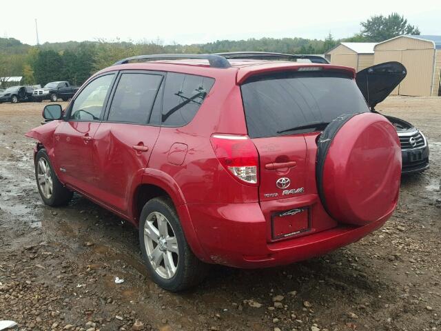 JTMBD32V966003055 - 2006 TOYOTA RAV4 SPORT RED photo 3