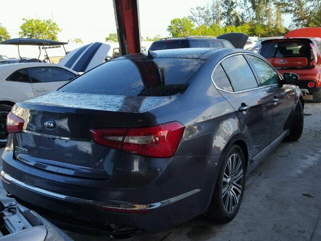 KNALN4D73E5165559 - 2014 KIA CADENZA PR CHARCOAL photo 4