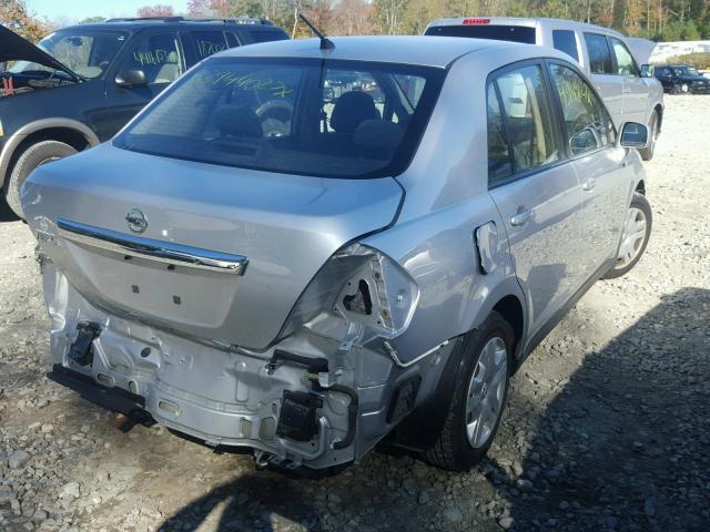 3N1BC1AP3BL453460 - 2011 NISSAN VERSA S SILVER photo 4